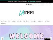 Tablet Screenshot of laapparelstore.com